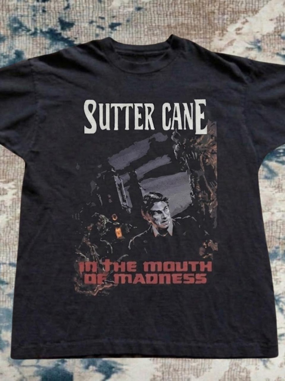 Gildan Black Sutter Cane "In the Mouth of Madness" Graphic Tee